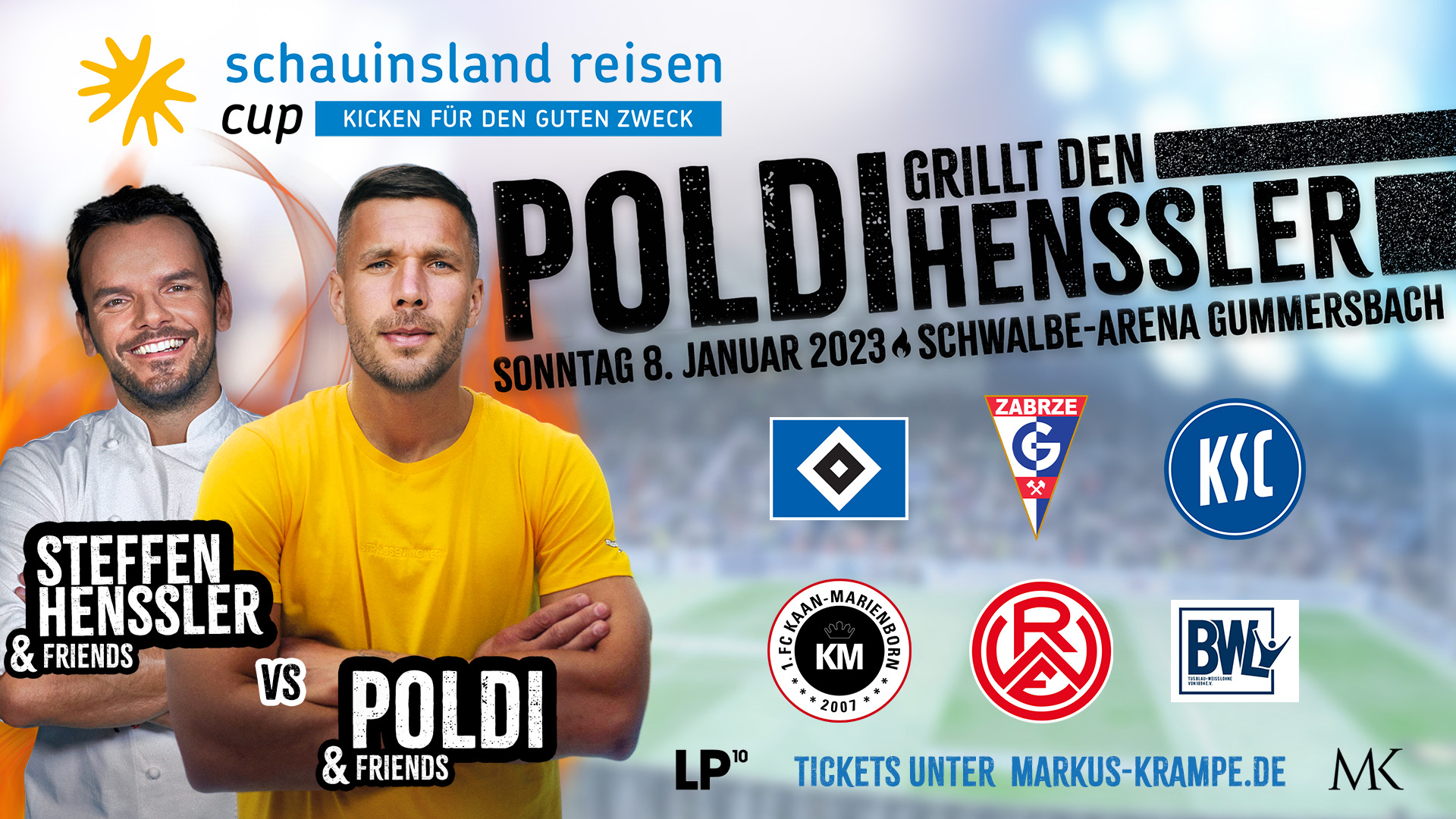 SCHWALBE arena | schauinsland reisen Cup – Poldi grillt den Henssler – Die Revanche