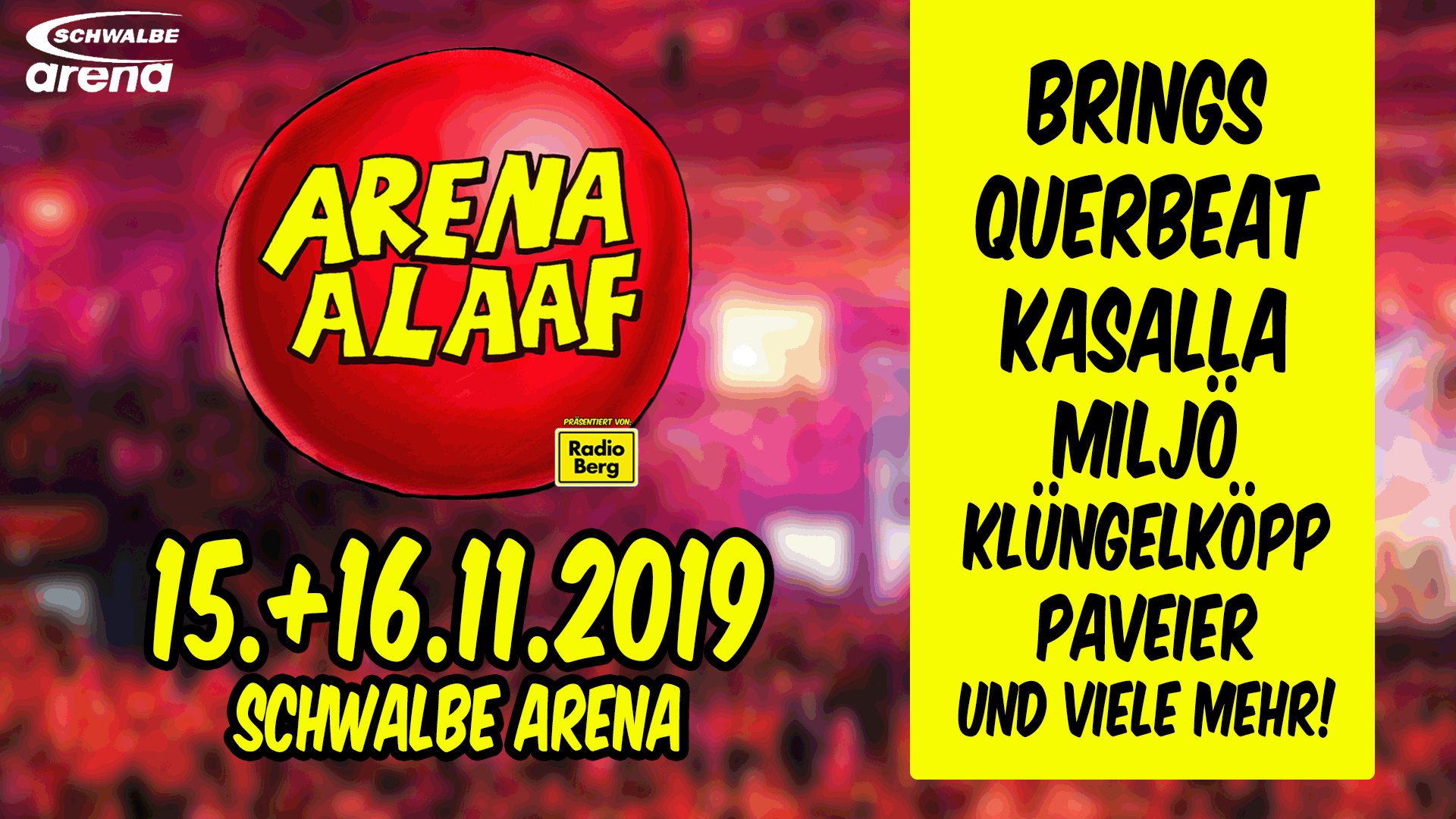 SCHWALBE arena | Arena Alaaf