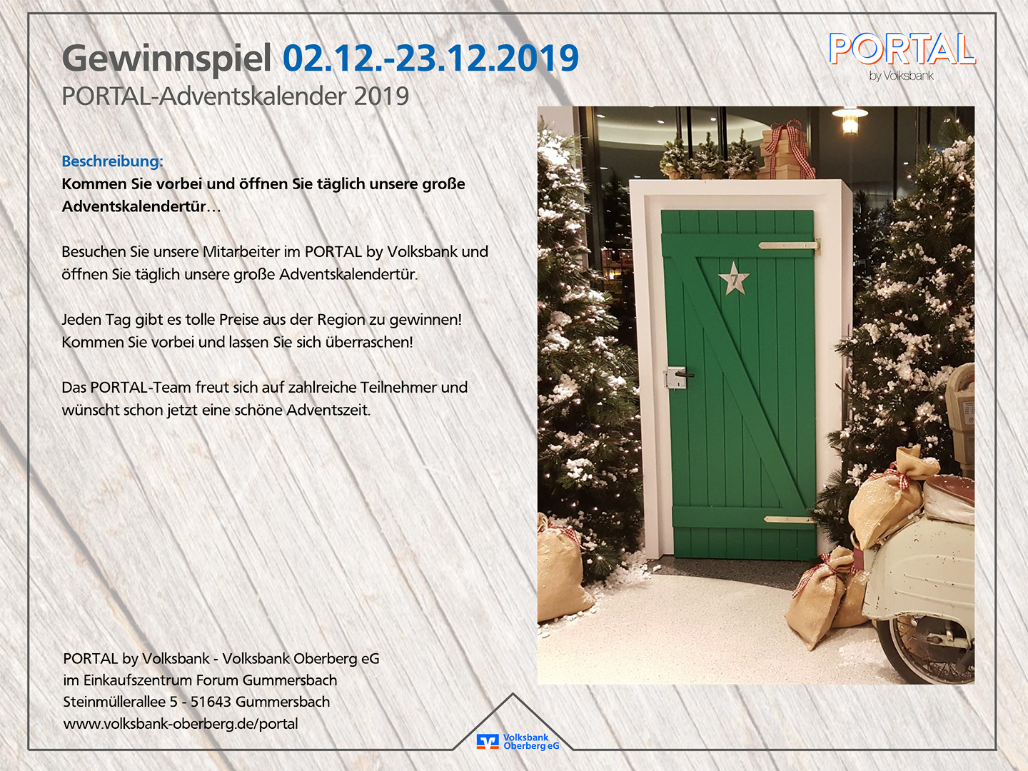 PORTAL by Volksbank | Adventskalender 2019