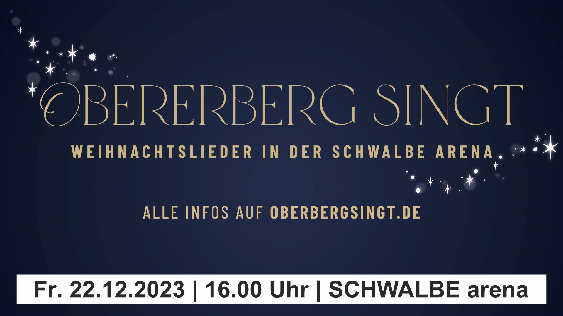 SCHWALBE arena | Oberberg singt WEIHNACHTSLIEDER