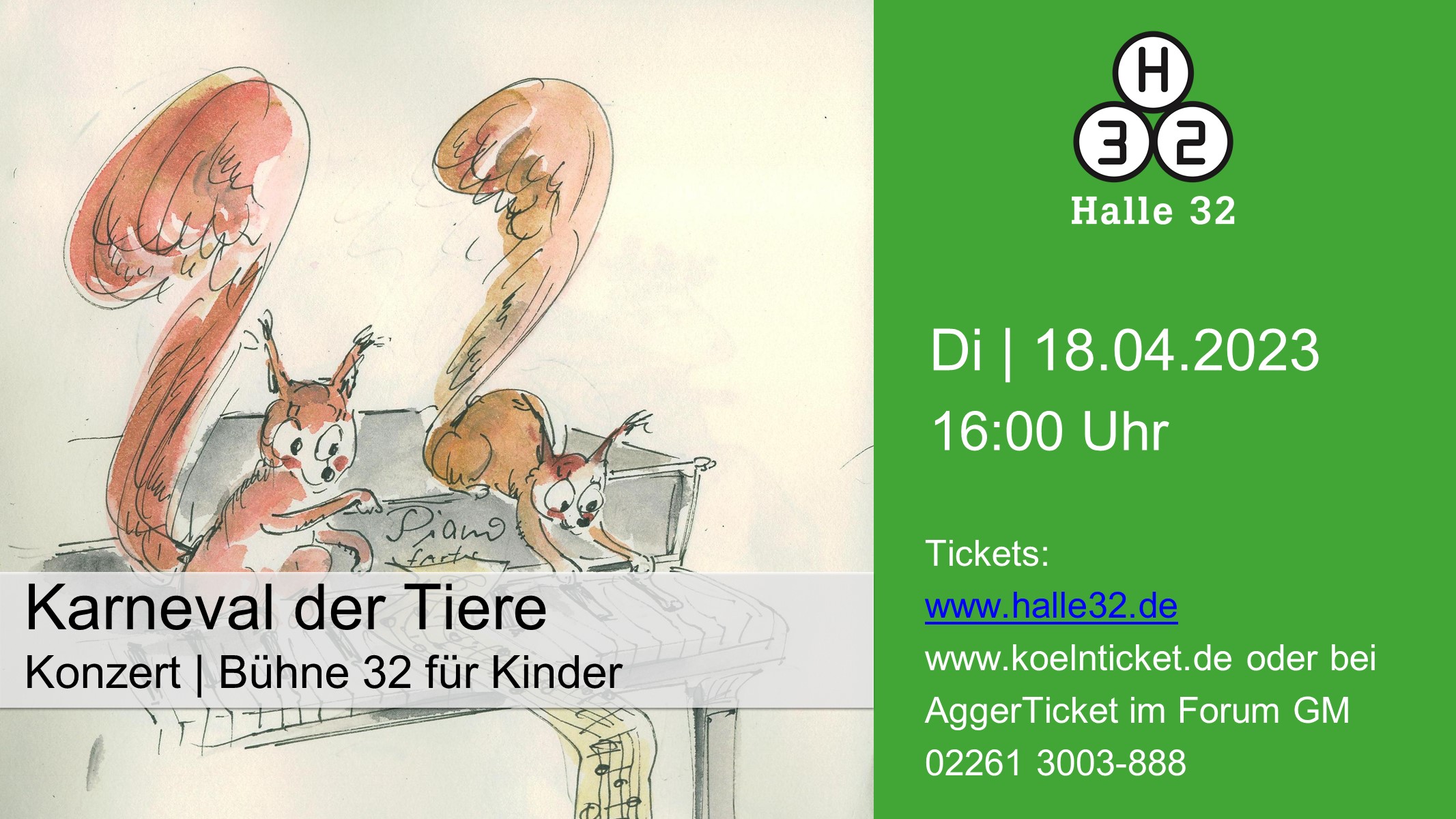 Halle 32 | Der Karneval der Tiere