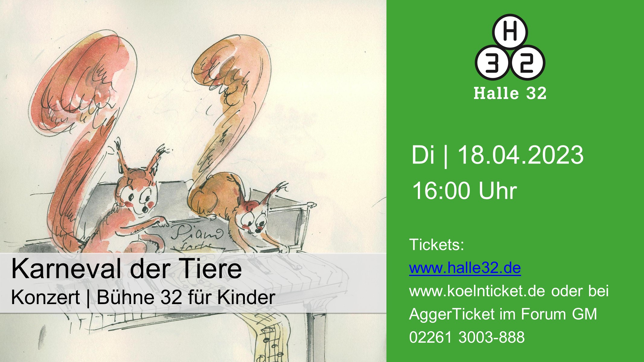 Halle 32 | Der Karneval der Tiere