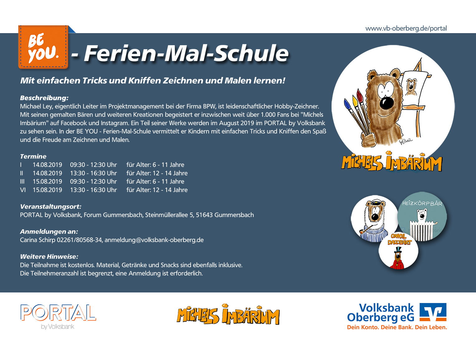 PORTAL by Volksbank | Ferien-Mal-Schule