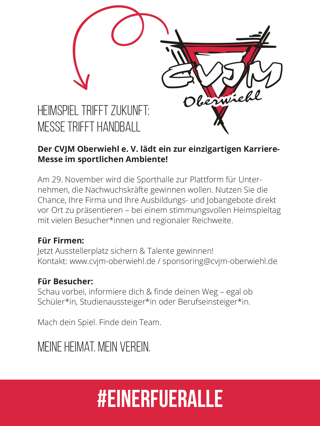 CVJM Oberwiehl e. V. | Handball & Karriere in einem Wurf!