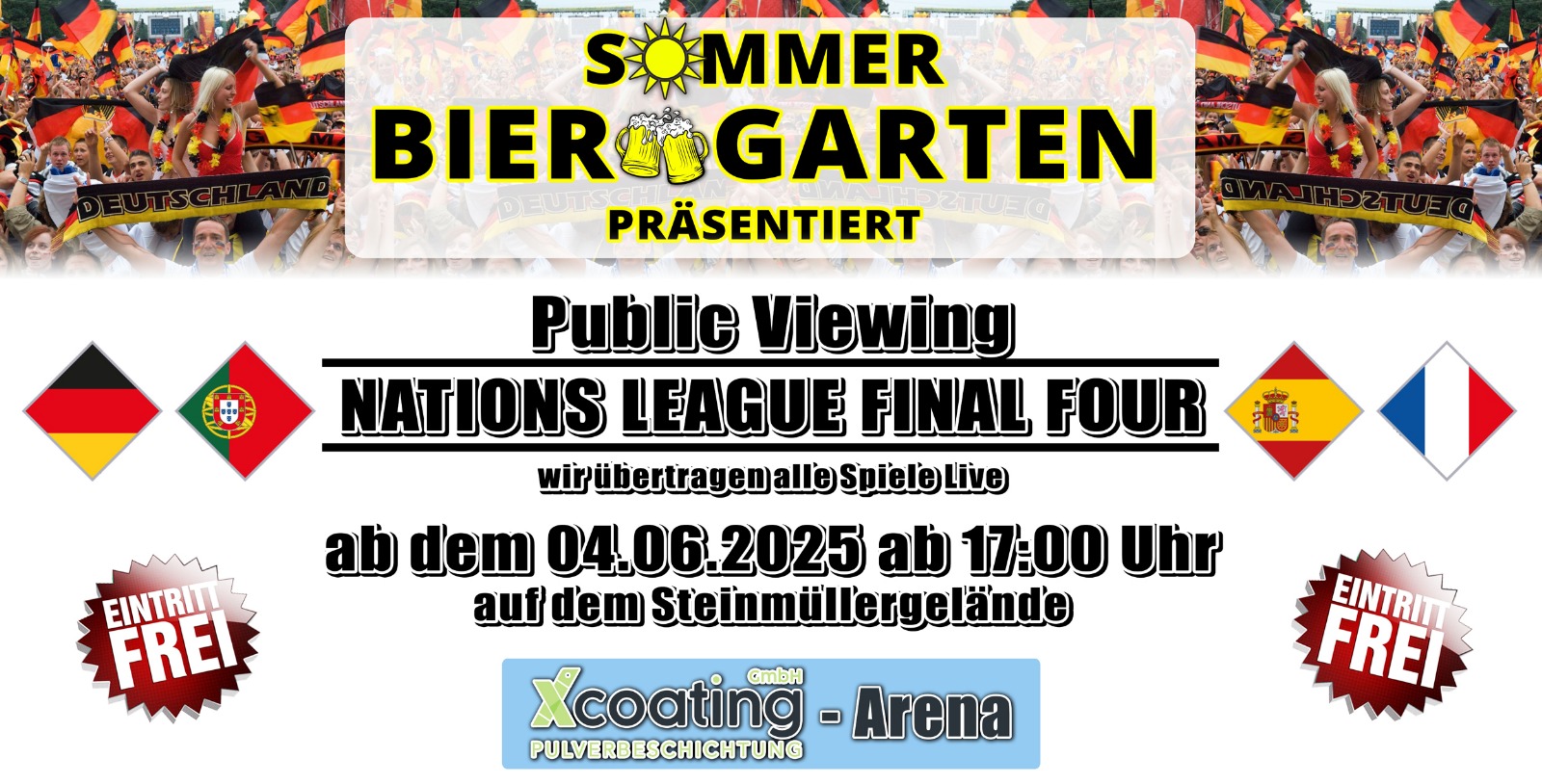 SommerBIERGARTEN | Public Viewing – Nations League Final 4 SommerBIERGARTEN | Public Viewing – Nations League Final 4