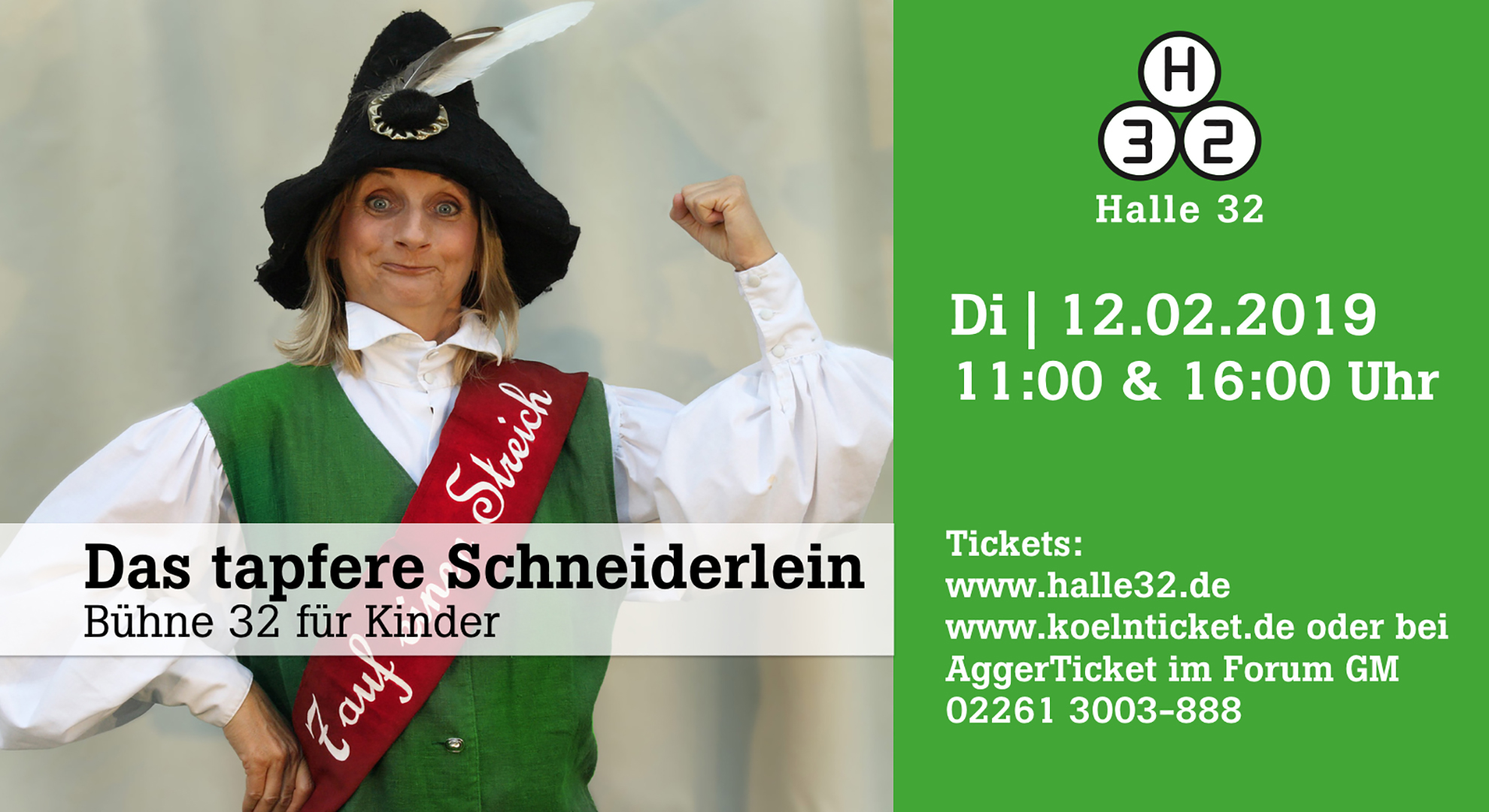 Halle 32 | Bühne 32 - Das tapfere Schneiderlein