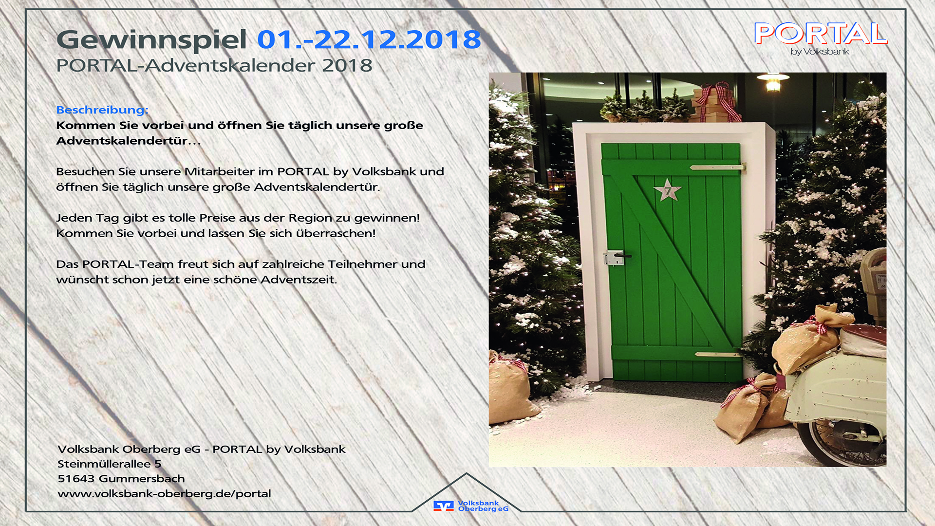 PORTAL by Volksbank | Adventskalender 2018