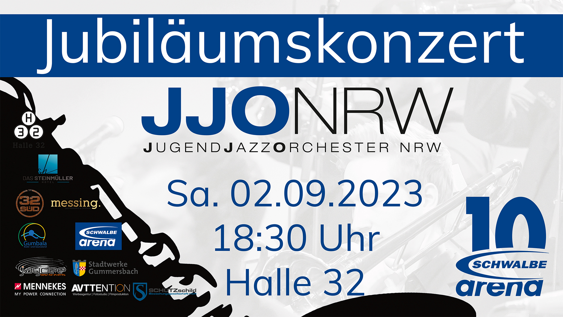 SCHWALBE arena | Jubiläumskonzert JugendJazzOrchester NRW – 10 Jahre SCHWALBE arena