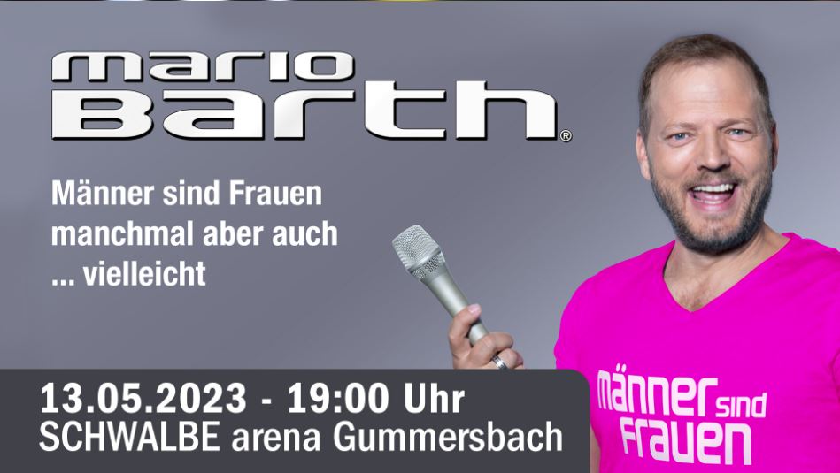 SCHWALBE arena | MARIO BARTH - Männer sind Frauen manchmal aber auch ... vielleicht 