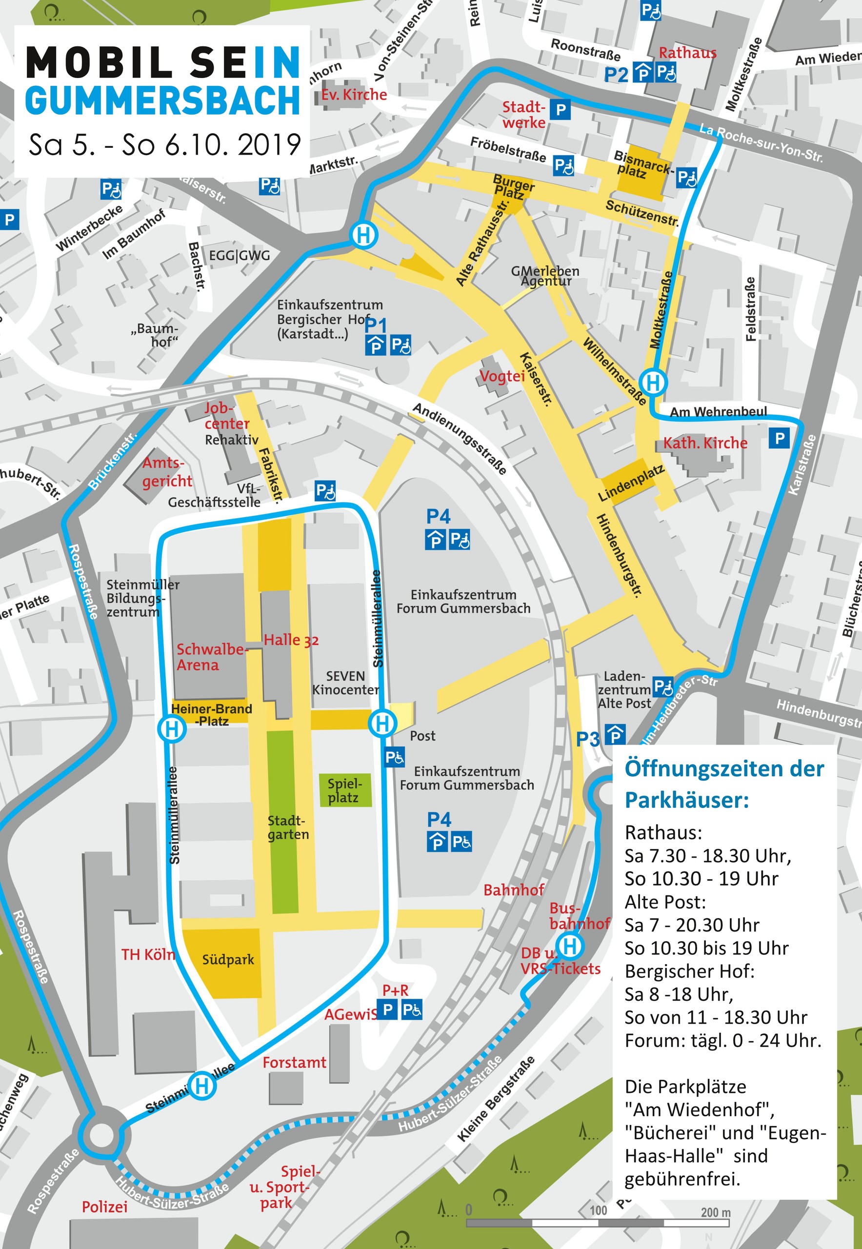 MOBIL SEIN Gummersbach 2019 Karte MOBIL SEIN Gummersbach 2019 Karte