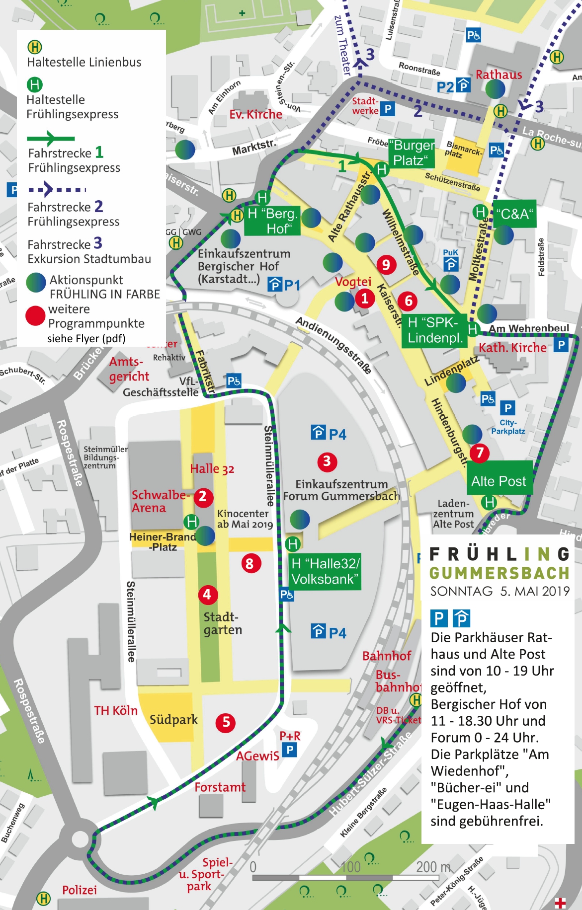 Frühling in Gummersbach 2019 Karte Aktionspunkte Frühling in Gummersbach 2019 Karte Aktionspunkte