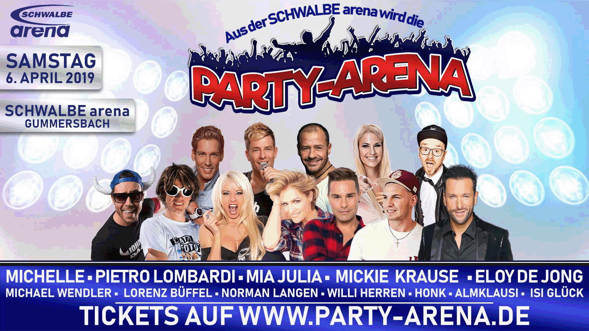 SCHWALBE arena | Party-Arena