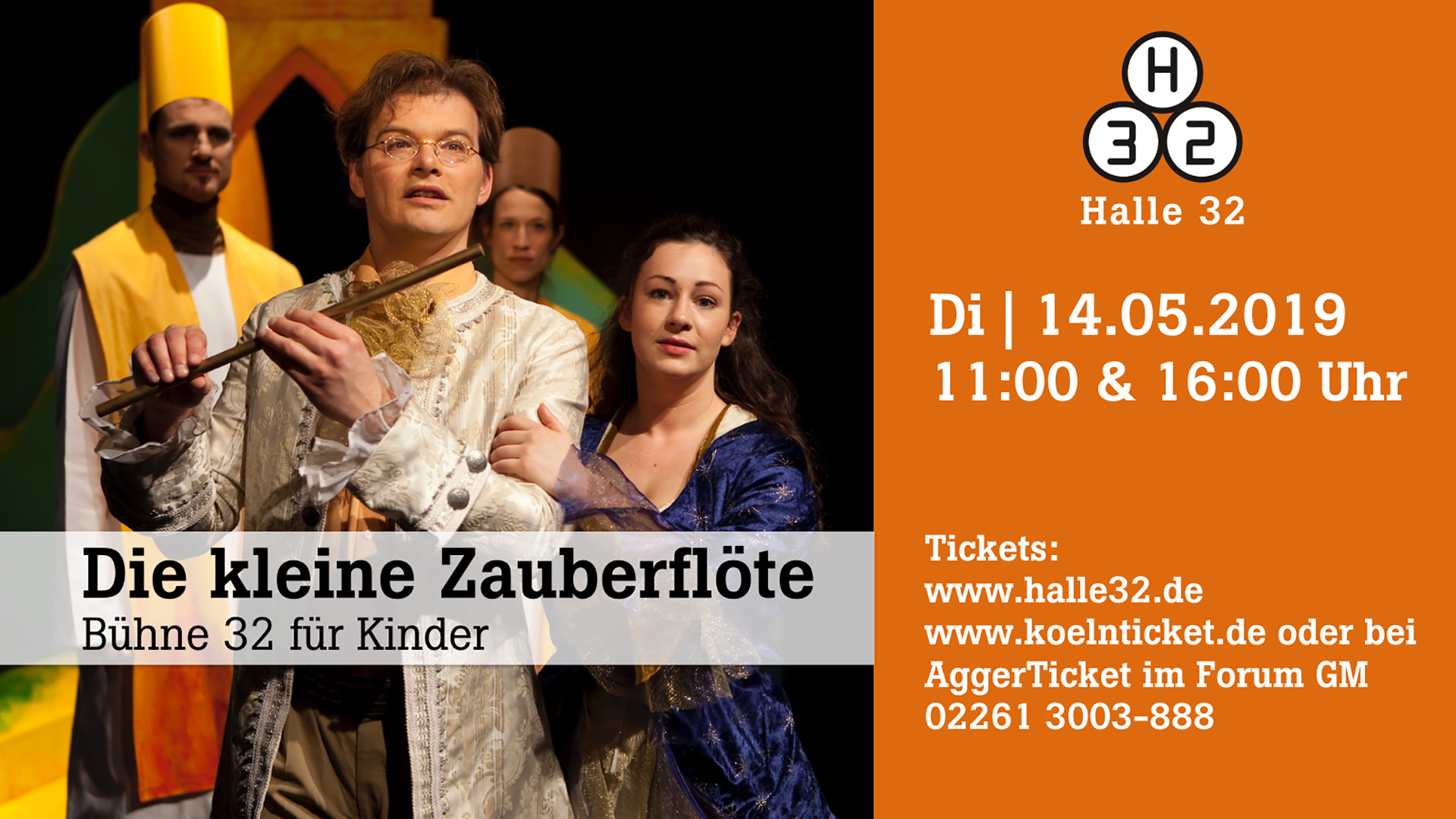 Halle 32 | Bühne 32 - Die kleine Zauberflöte