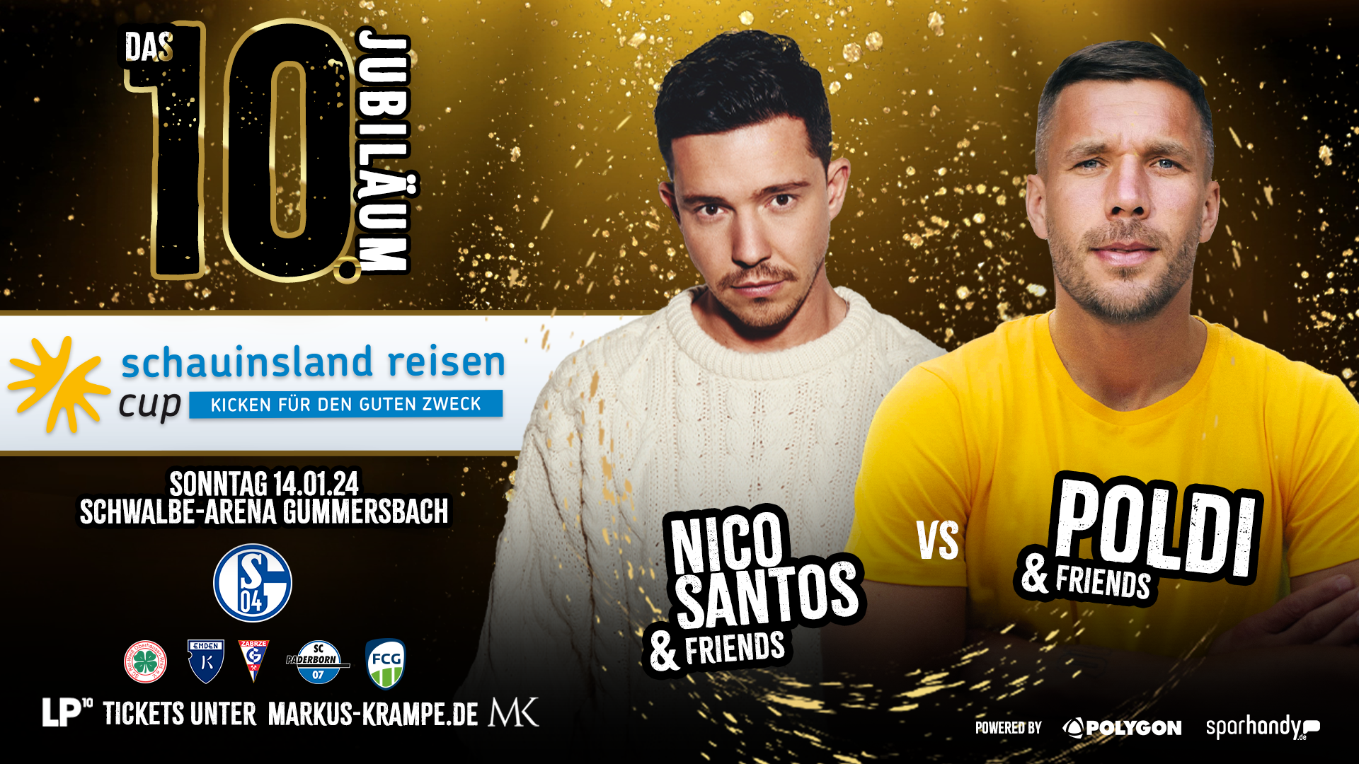 SCHWALBE arena | schauinsland reisen Cup – Nico Santos & Friends vs. Poldi & Friends